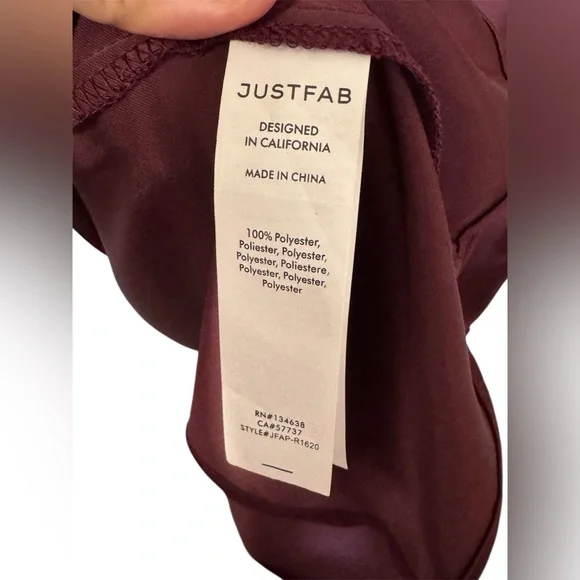 NWT JustFab Rich Burgundy Dress Size XL - Picture 2 of 4